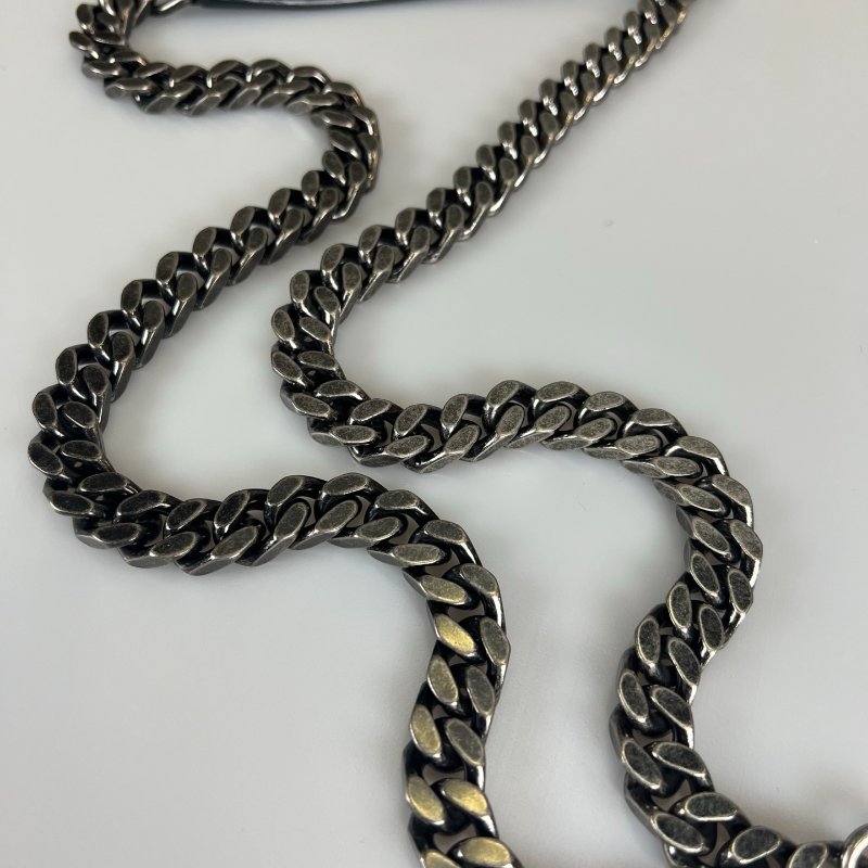 YSL 428056 黑銀學院包-11