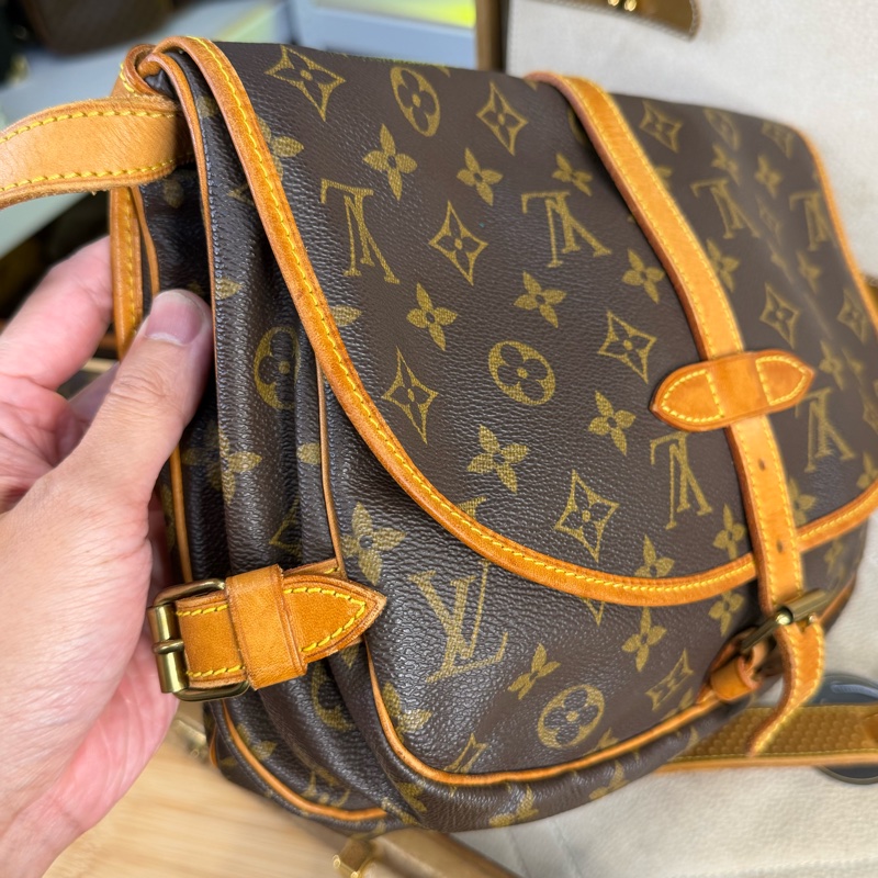 上架中🔑Louis Vuitton 老花Saumur雙馬鞍/雙子星-1