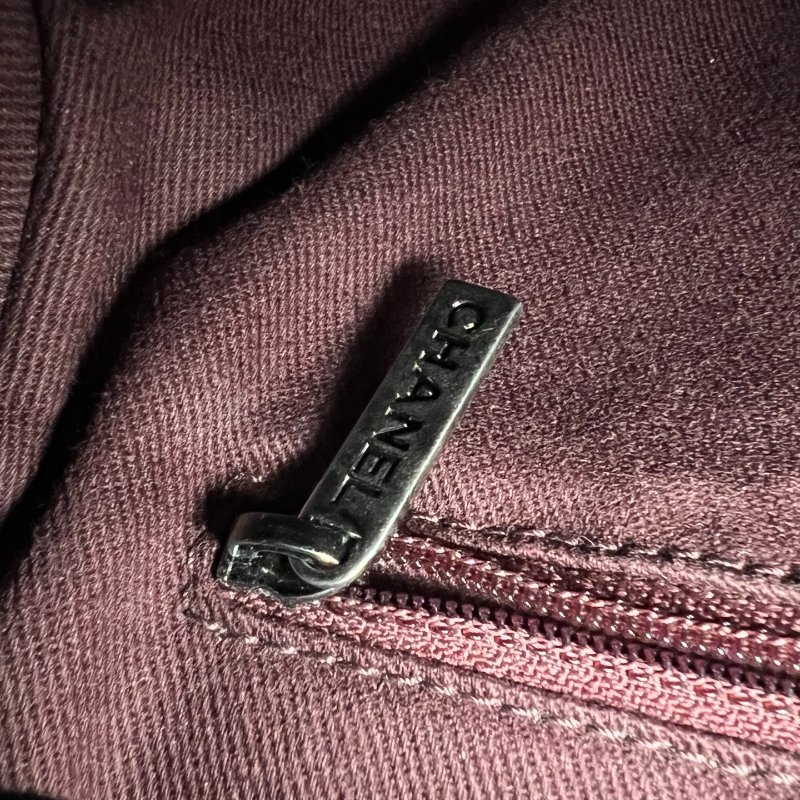 CHANEL 菱格保齡球包牛皮灰-6