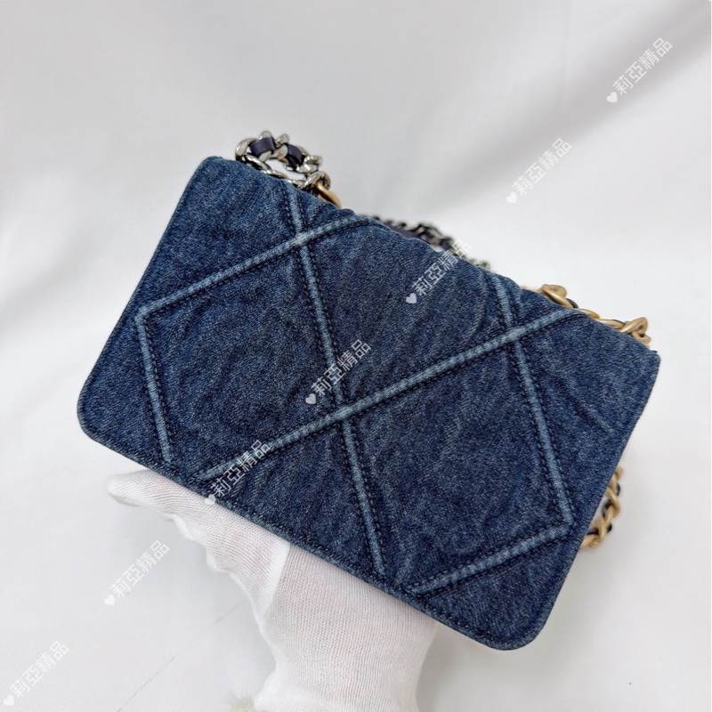 莉亞精品♡ Chanel AP0957 牛仔19woc 二手-3
