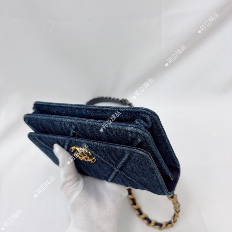 莉亞精品♡ Chanel AP0957 牛仔19woc 二手-9