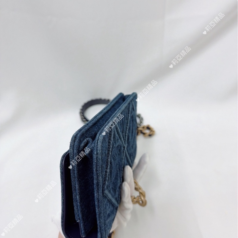 莉亞精品♡ Chanel AP0957 牛仔19woc 二手-10