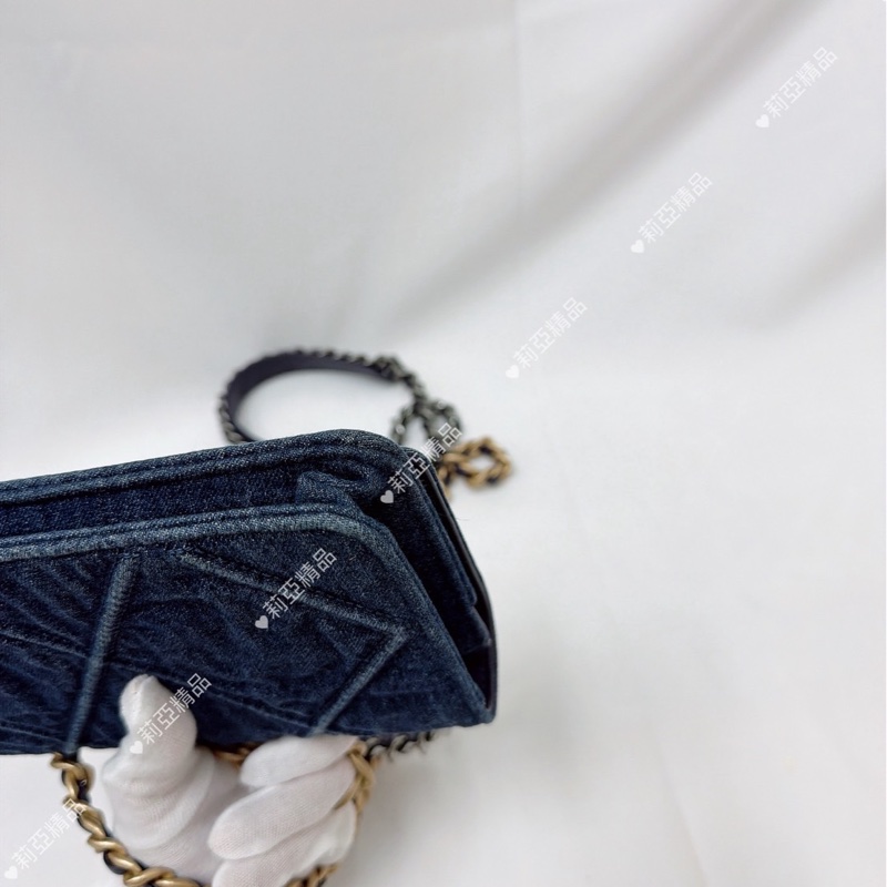 莉亞精品♡ Chanel AP0957 牛仔19woc 二手-11