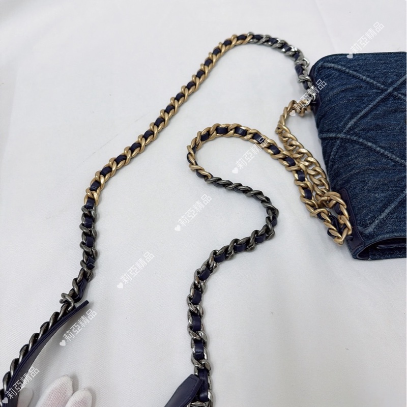 莉亞精品♡ Chanel AP0957 牛仔19woc 二手-12