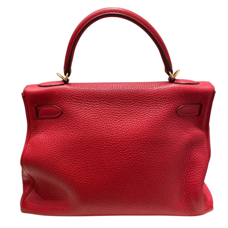 HERMES 愛馬仕 KELLY 32 凱莉包 內縫 TOGO皮革 紅色 金釦-2