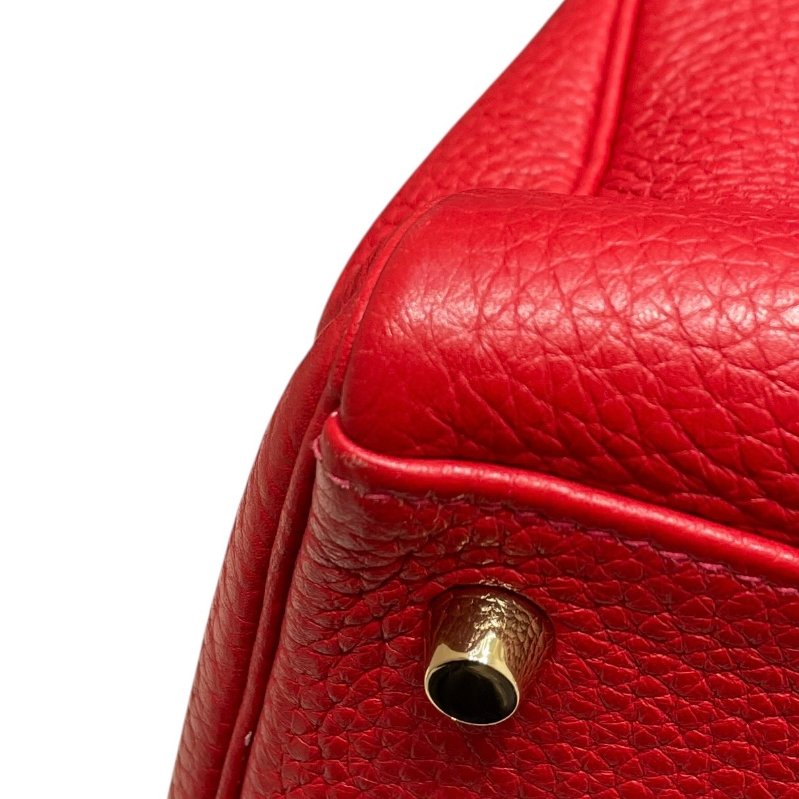 HERMES 愛馬仕 KELLY 32 凱莉包 內縫 TOGO皮革 紅色 金釦-8