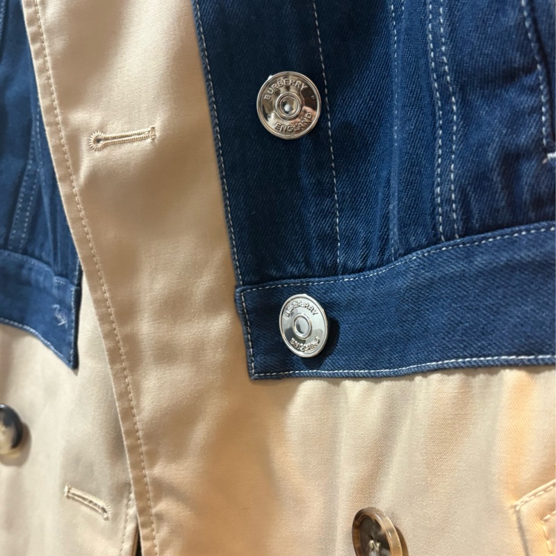Burberry Trench Coat Denim/ Gabardine-2