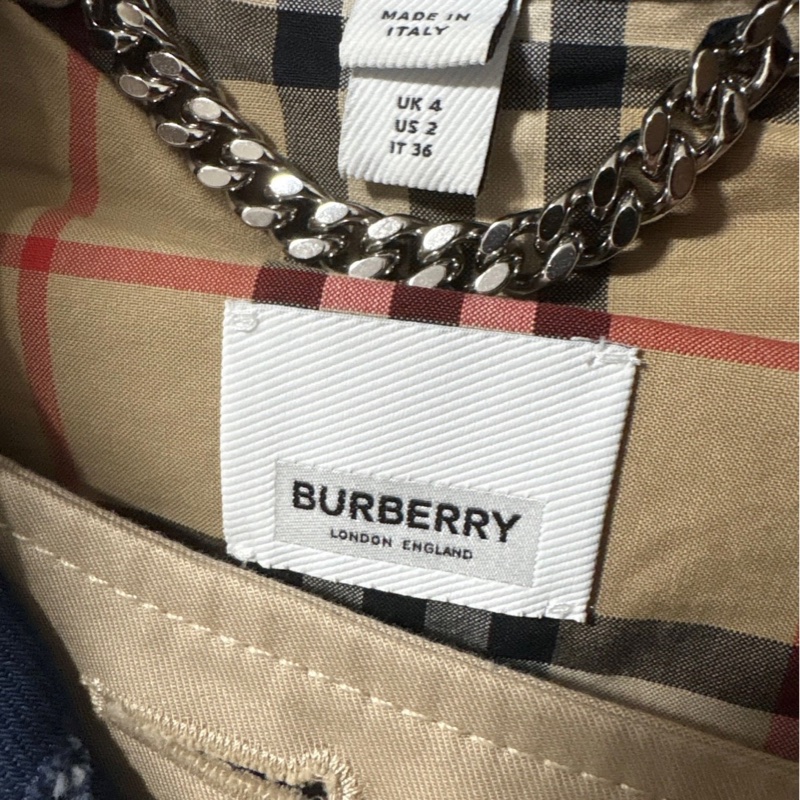 Burberry Trench Coat Denim/ Gabardine-5