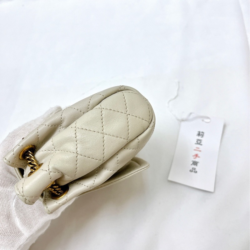 莉亞精品♡ YSL 672738 nolita 白金 二手-6