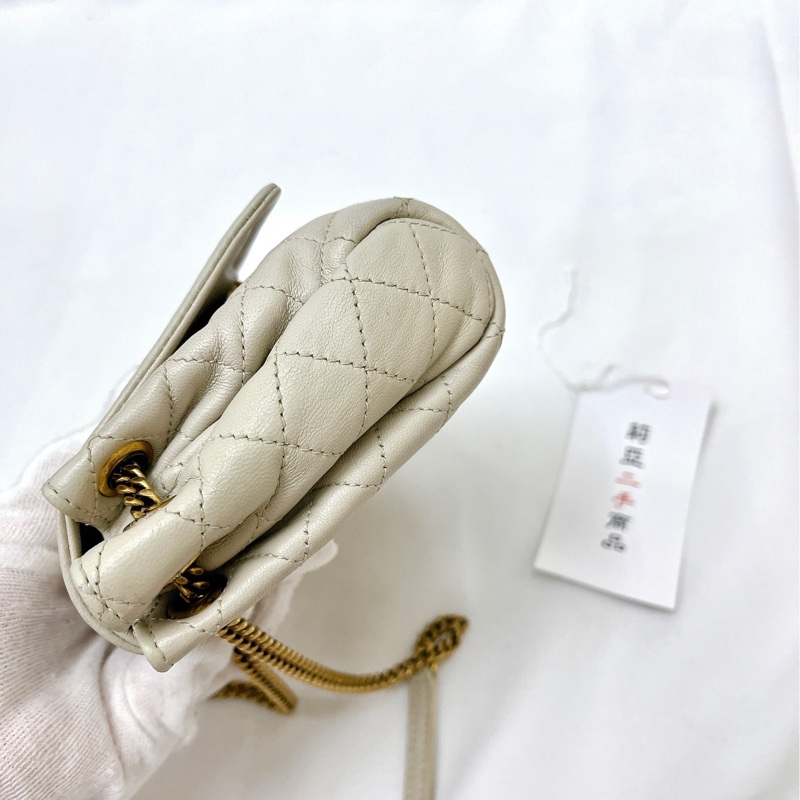 莉亞精品♡ YSL 672738 nolita 白金 二手-7