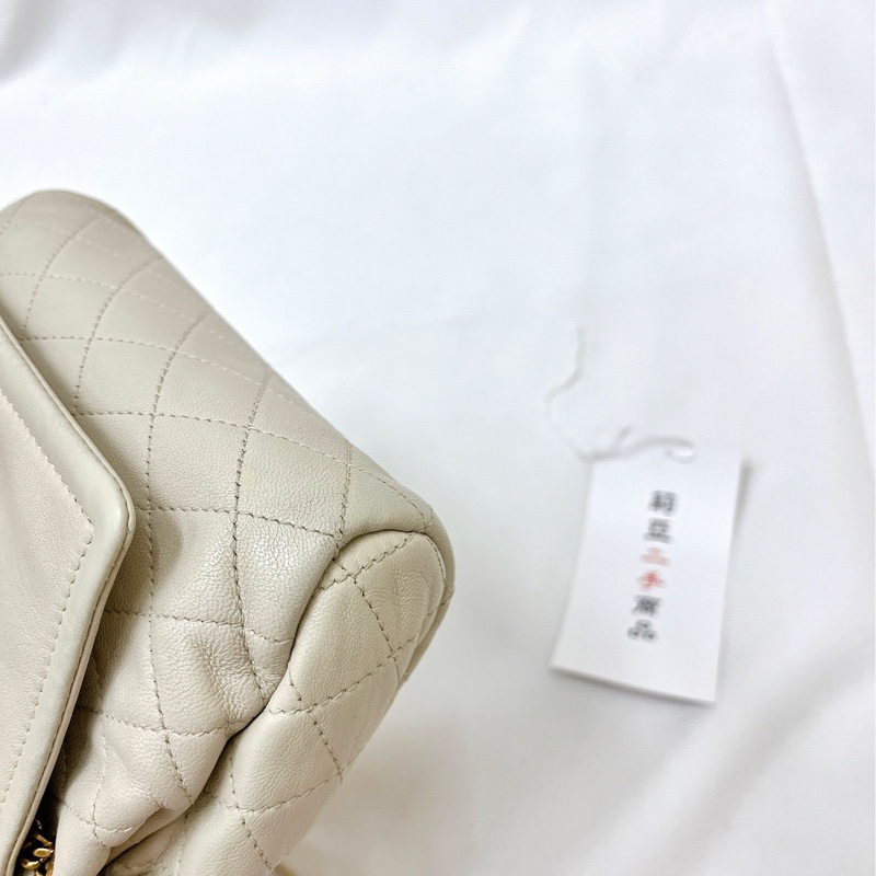 莉亞精品♡ YSL 672738 nolita 白金 二手-8