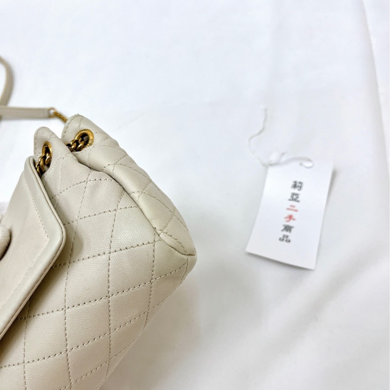 莉亞精品♡ YSL 672738 nolita 白金 二手-9