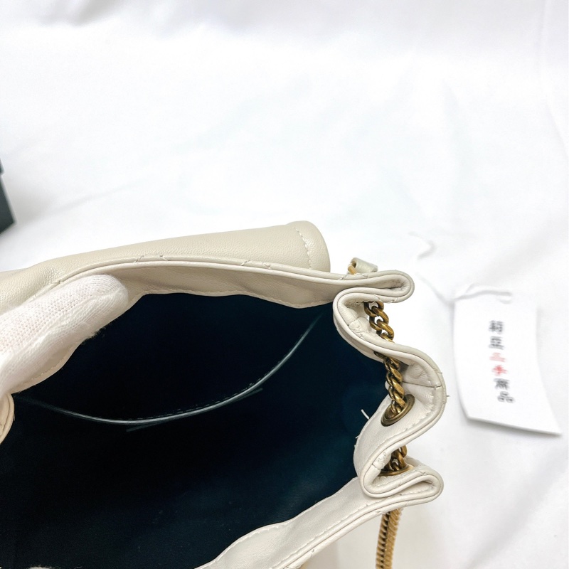莉亞精品♡ YSL 672738 nolita 白金 二手-14