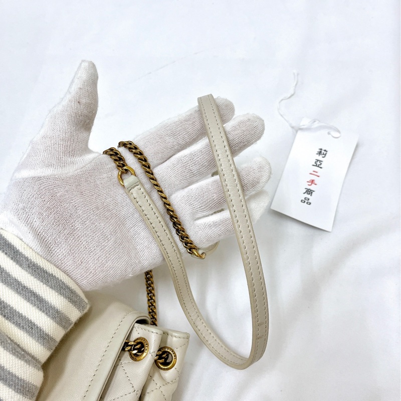 莉亞精品♡ YSL 672738 nolita 白金 二手-16
