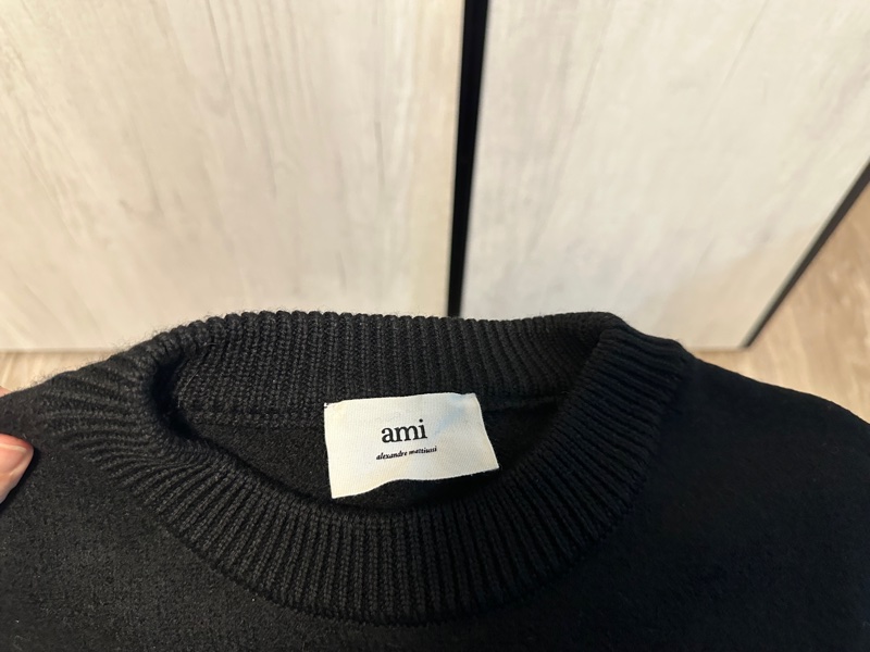 AMI Paris羊毛條紋毛衣 L號-6