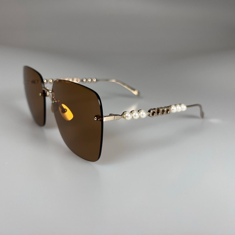 GUCCI GG1923SA 003 珍珠文字款墨鏡-3