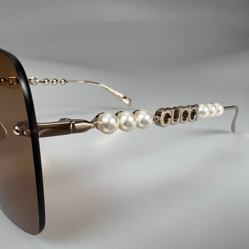 GUCCI GG1923SA 003 珍珠文字款墨鏡-8