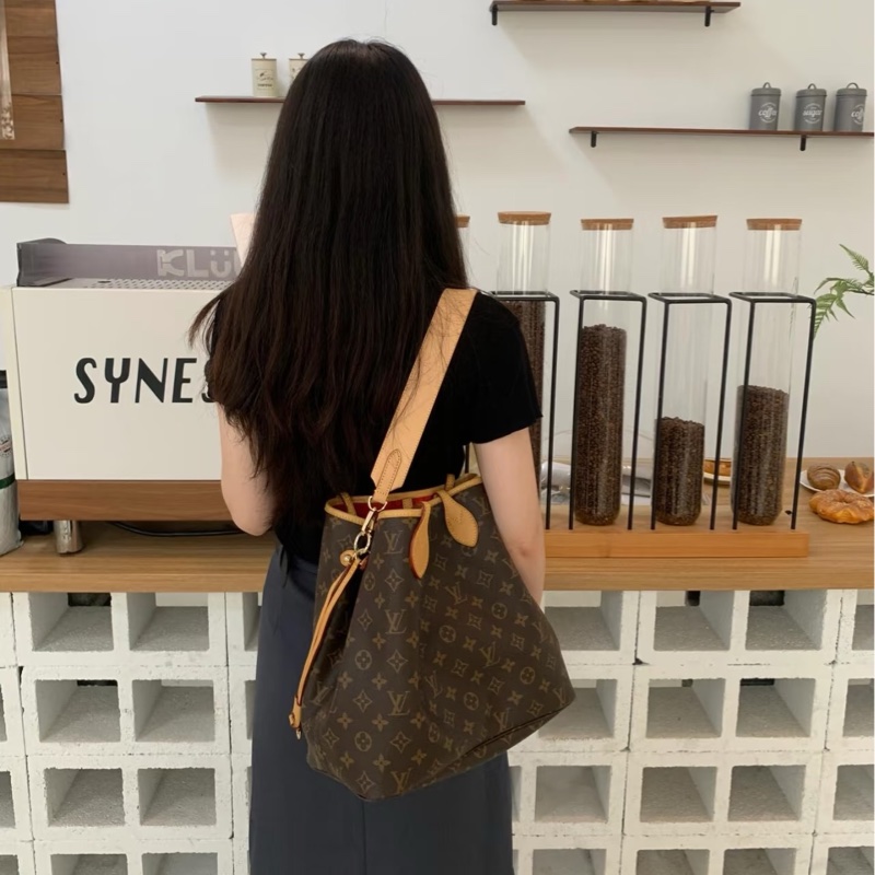 路易威登托特包LV原花 neverful MM托特包-2