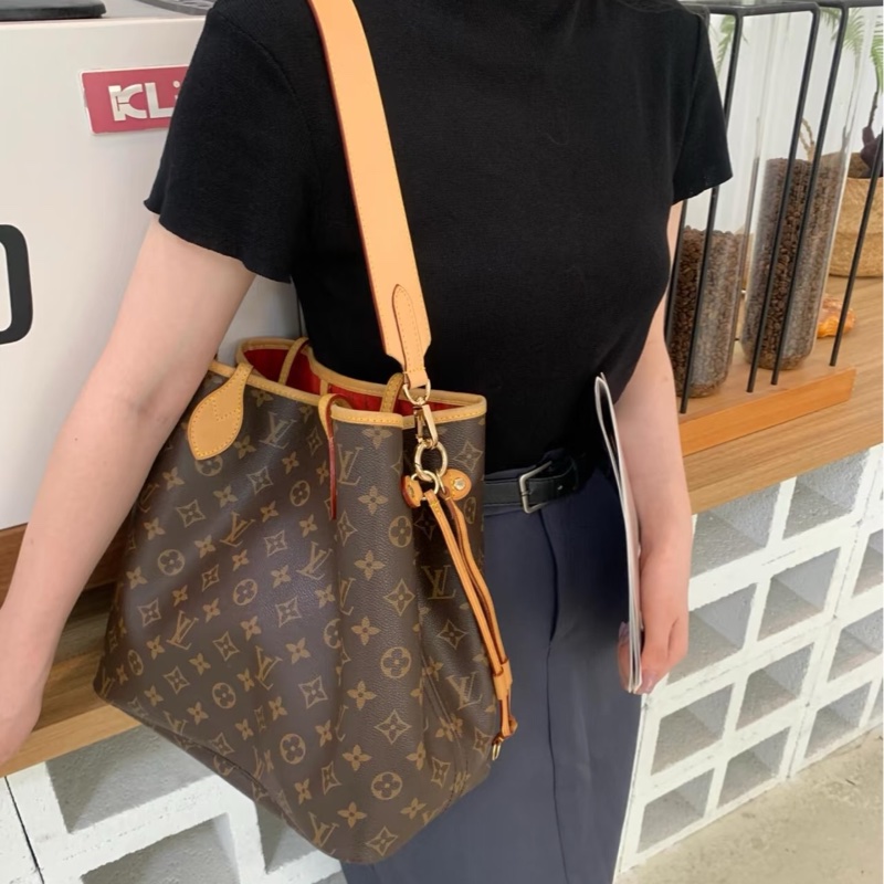 路易威登托特包LV原花 neverful MM托特包-3