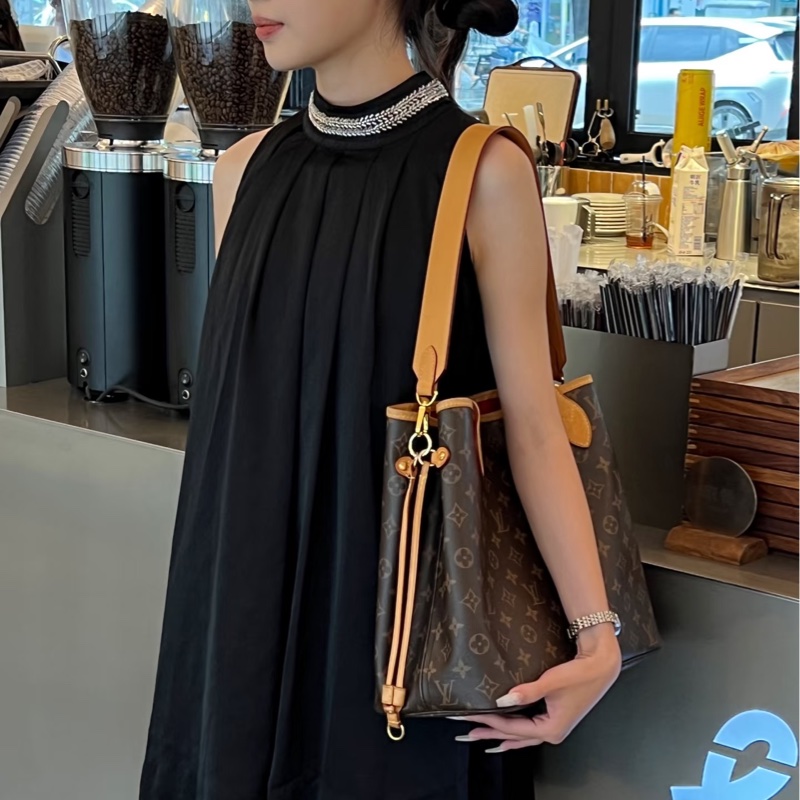 路易威登托特包LV原花 neverful MM托特包-11