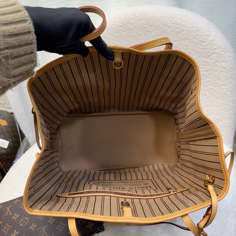 路易威登💕內袋款托特包LV原花 neverful MM托特包 M46975-9