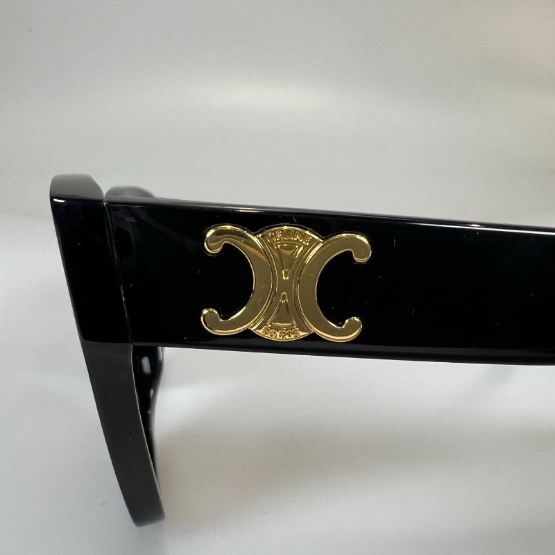 CELINE 金凱旋門logo黑墨鏡-7