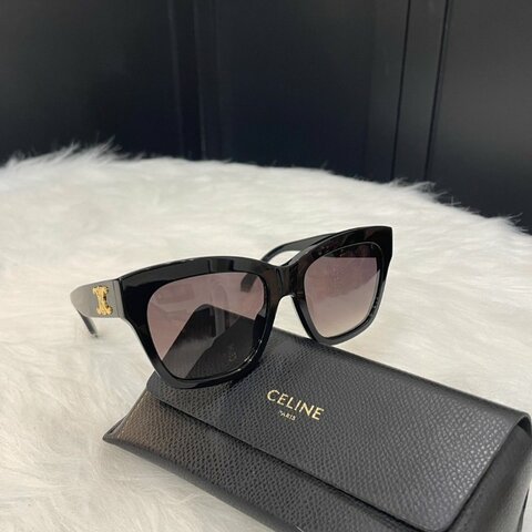 CELINE 金凱旋門logo黑墨鏡
