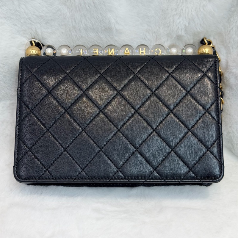CHANEL Chic Pearl Flap Bag 珍珠牛皮翻蓋單肩斜背包 XC145-2
