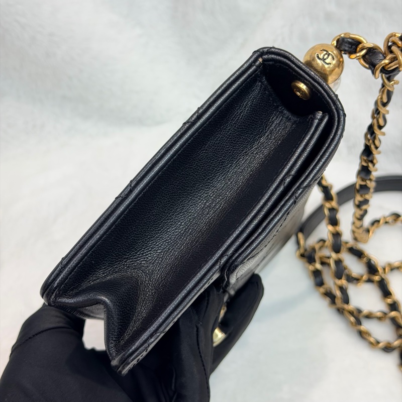 CHANEL Chic Pearl Flap Bag 珍珠牛皮翻蓋單肩斜背包 XC145-4