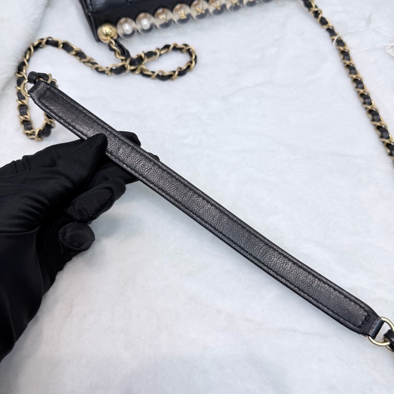 CHANEL Chic Pearl Flap Bag 珍珠牛皮翻蓋單肩斜背包 XC145-29