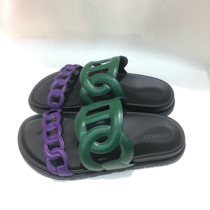HERMÈS Extra sandal拼色豬鼻涼鞋 36 SIZE XC287-2
