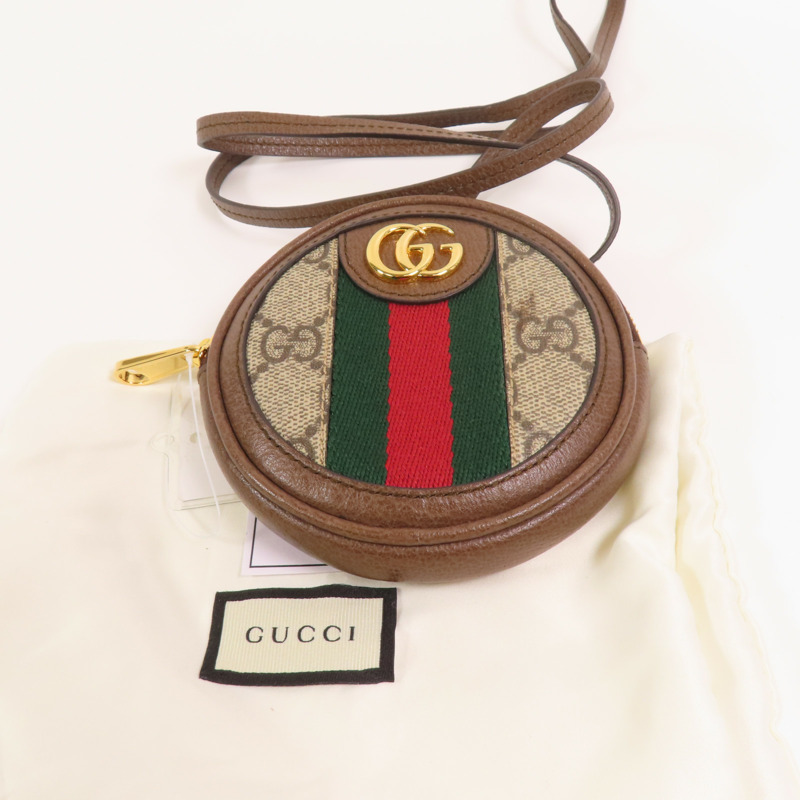 GUCCI 塗層帆布Ophidia GG Coin Purse金扣零錢包-14