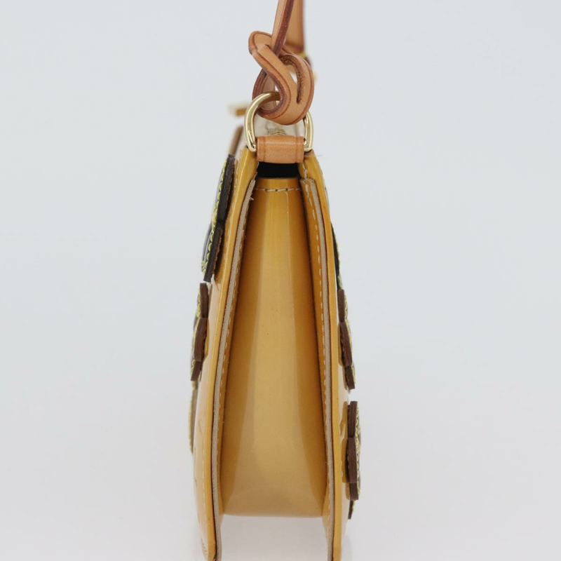 【日本直送】路易威登 Monogram Vernis Lexington 手拿包 花卉圖案 米色 M92246 LV 正品 172125-2