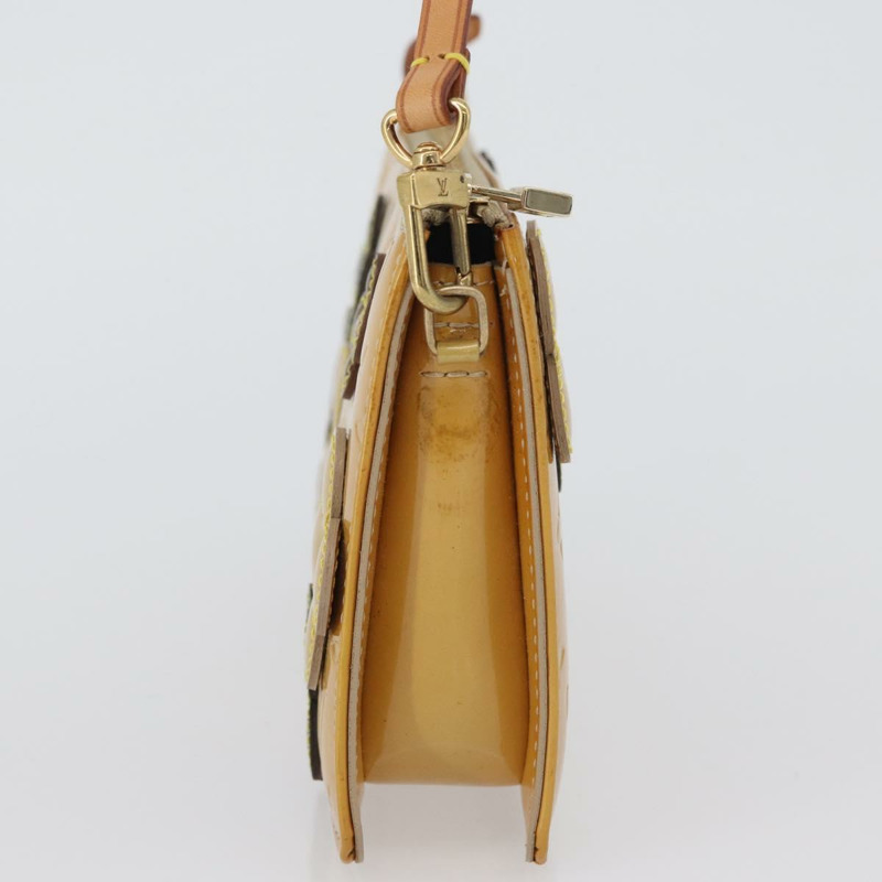 【日本直送】路易威登 Monogram Vernis Lexington 手拿包 花卉圖案 米色 M92246 LV 正品 172125-3