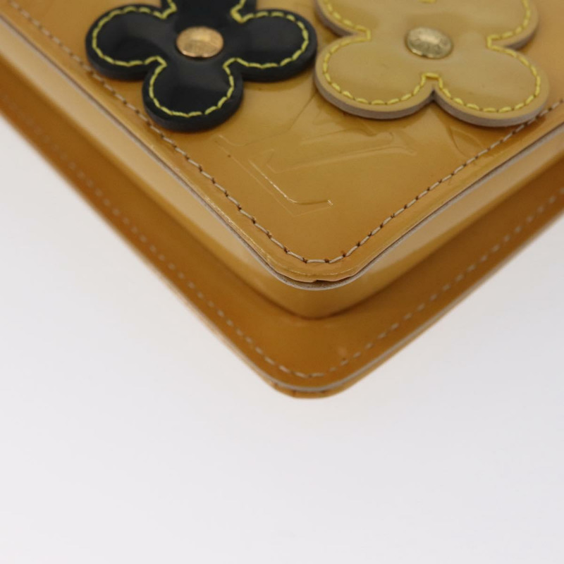 【日本直送】路易威登 Monogram Vernis Lexington 手拿包 花卉圖案 米色 M92246 LV 正品 172125-16