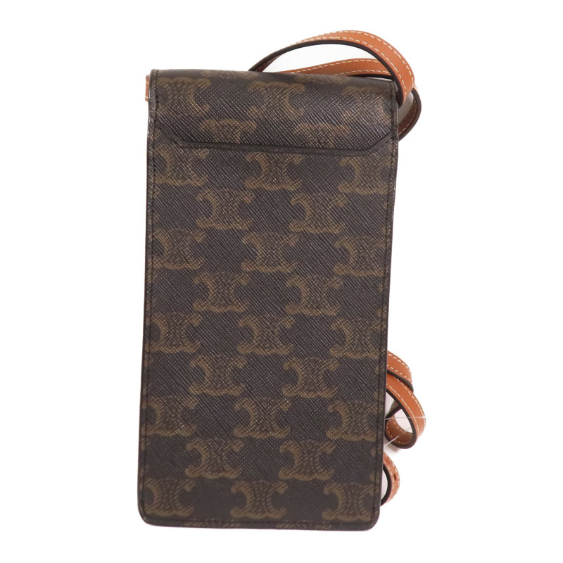 CELINE Trionphe帆布Phone Pouch金扣肩背袋-1
