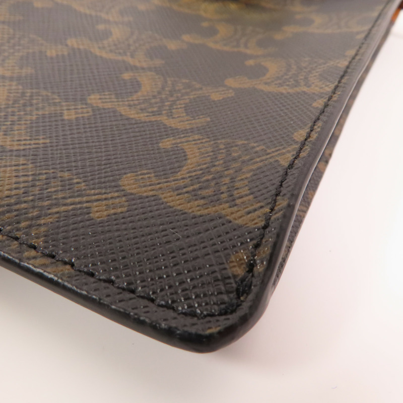CELINE Trionphe帆布Phone Pouch金扣肩背袋-6
