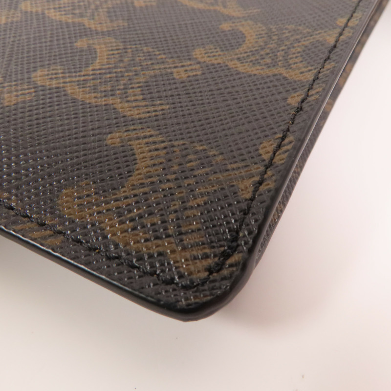 CELINE Trionphe帆布Phone Pouch金扣肩背袋-7