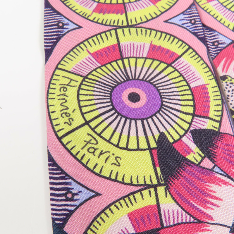 HERMES 絲質Twilly絲巾-3