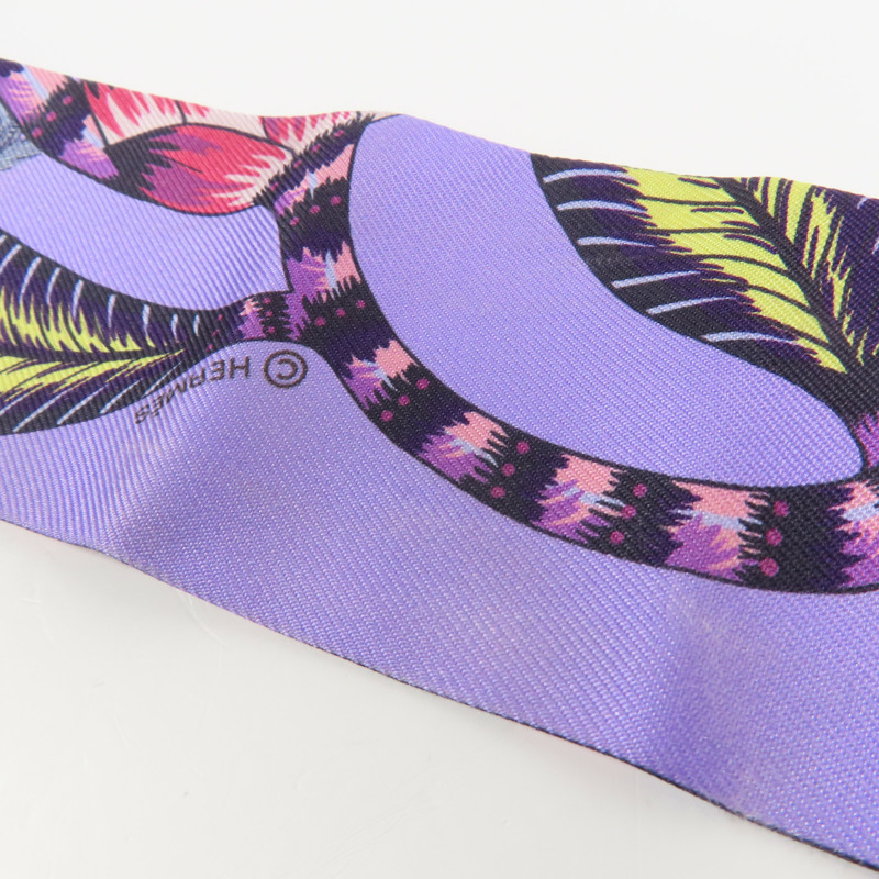 HERMES 絲質Twilly絲巾-7