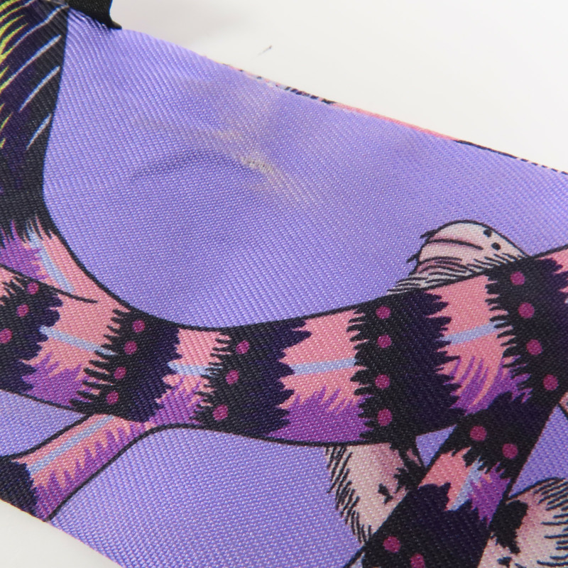 HERMES 絲質Twilly絲巾-8