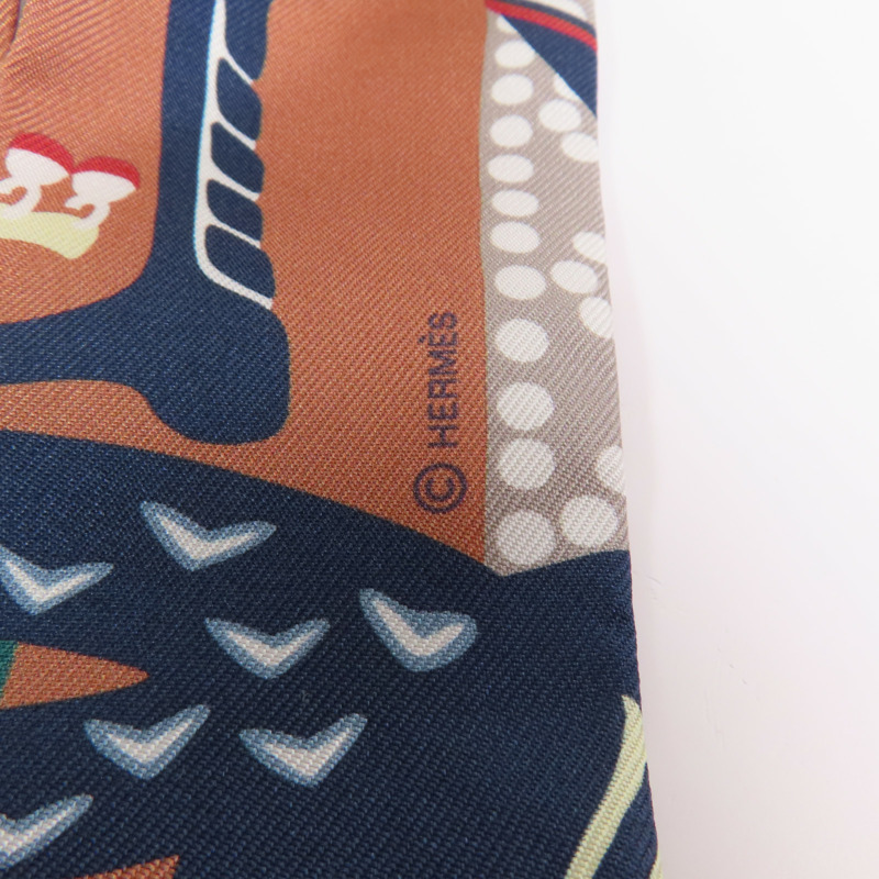 HERMES 絲質Twilly絲巾-6