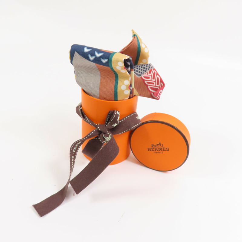 HERMES 絲質Twilly絲巾-8