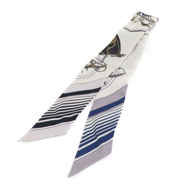 HERMES 絲質Twilly絲巾-1