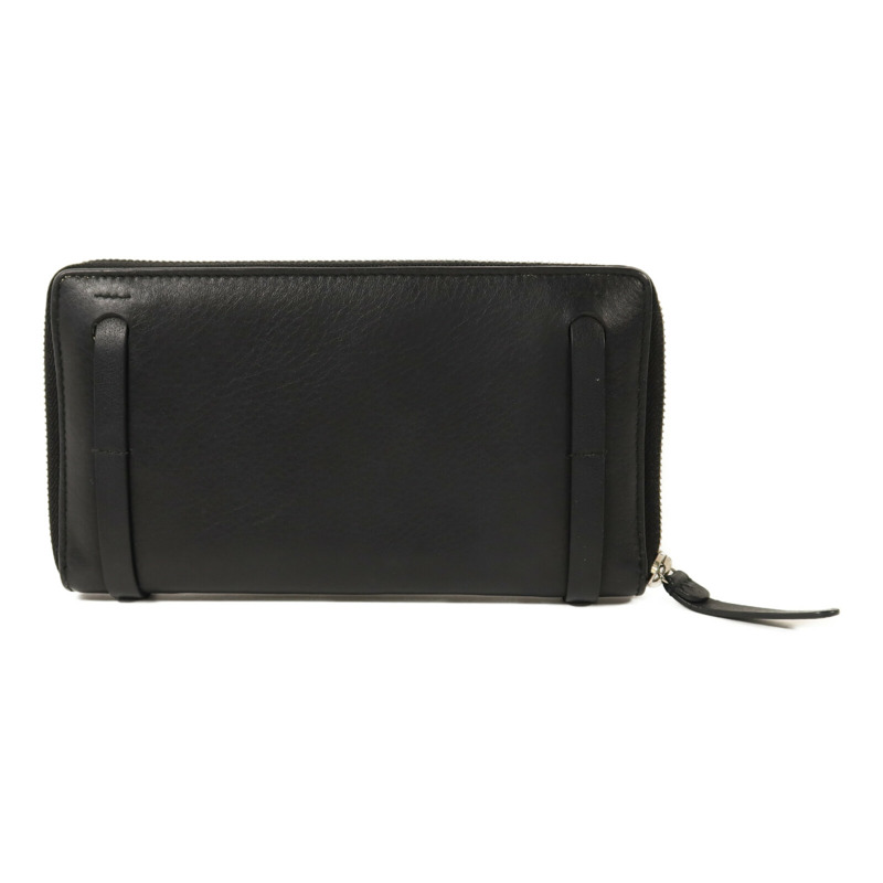 BALENCIAGA 牛皮皮革Long Wallet銀扣長錢包-1