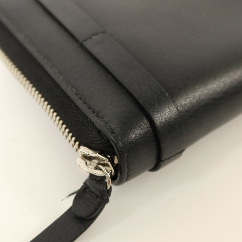 BALENCIAGA 牛皮皮革Long Wallet銀扣長錢包-11