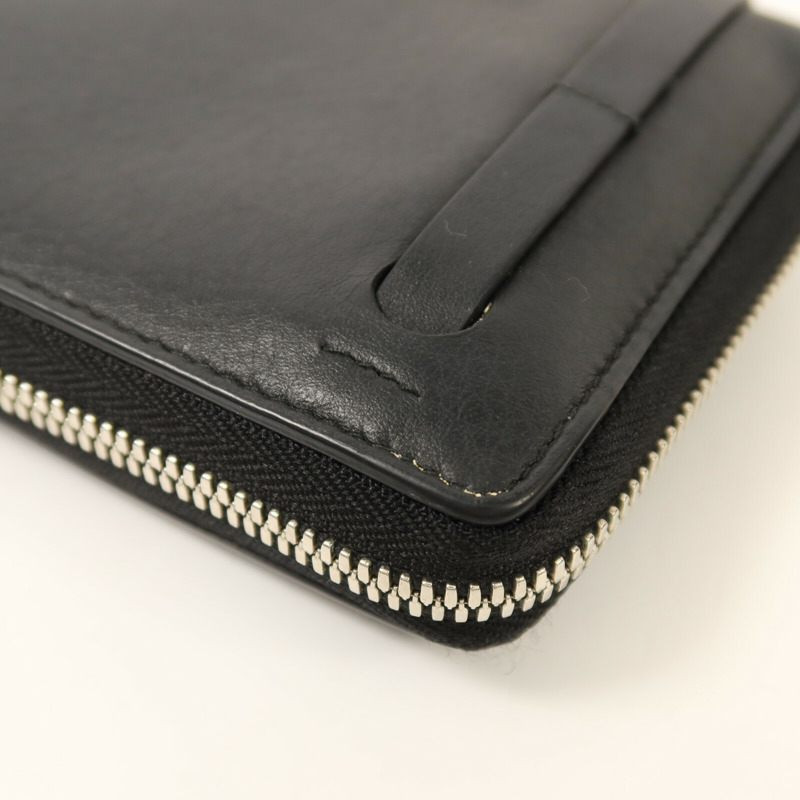 BALENCIAGA 牛皮皮革Long Wallet銀扣長錢包-14