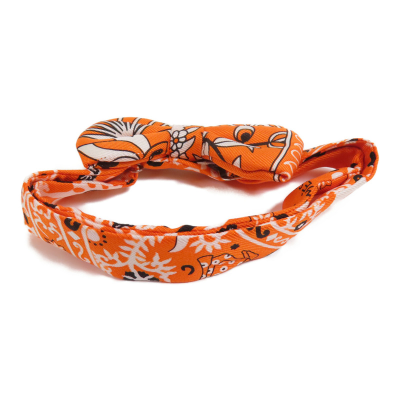 HERMES 絲質Bowtie銀扣領結-2