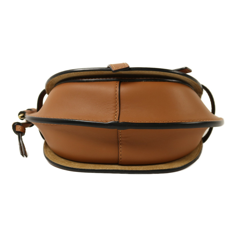 LOEWE 牛皮皮革Mini Gate金扣肩背袋-3