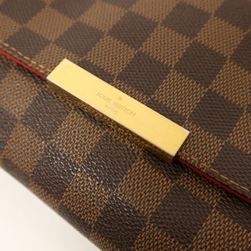 LOUIS VUITTON Damier Favorite MM金扣手挽肩背兩用袋-8